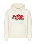 Tropical Escape Premium Männer Hoodie mit Hibiskus Design – TeeTreeTrendz