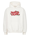 Tropical Escape Premium Männer Oversized Hoodie mit Hibiskus Design – TeeTreeTrendz
