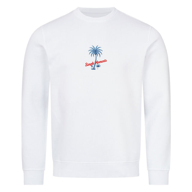Unisex Bio-Sweatshirt Simple Moments mit Palmen- und Ananas-Print – TeeTreeTrendz