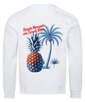 Unisex Bio-Sweatshirt Simple Moments mit Palmen- und Ananas-Print – TeeTreeTrendz