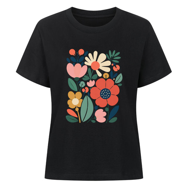 Frauen Blumen Retro Shirt