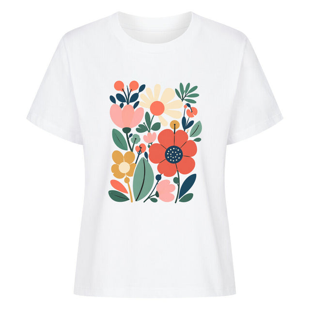 Frauen Blumen Retro Shirt