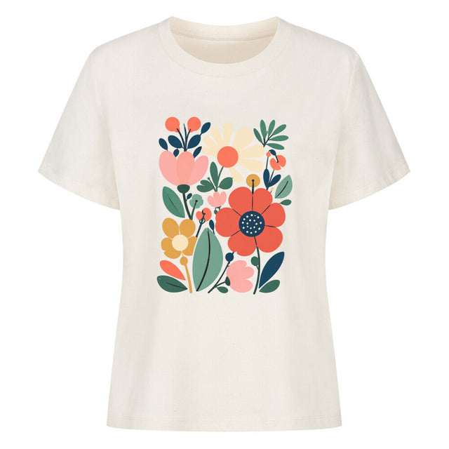 Frauen Blumen Retro Shirt