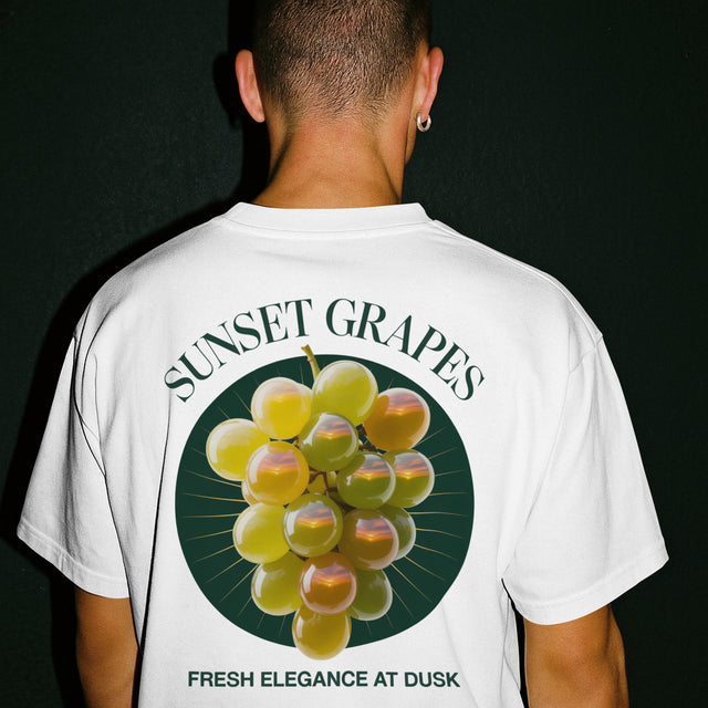 Oversized T-Shirt Sunset Grapes