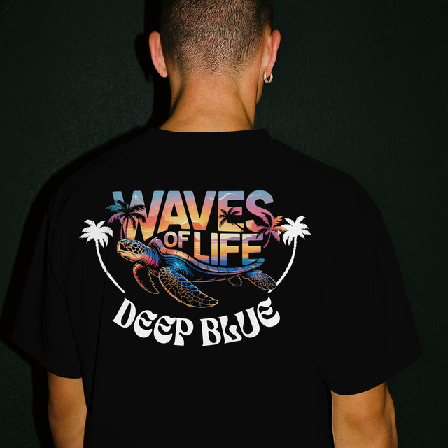 Oversized T-Shirt Turtle Waves