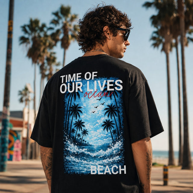 Oversized T-Shirt Time of our Lives Ocean Beach