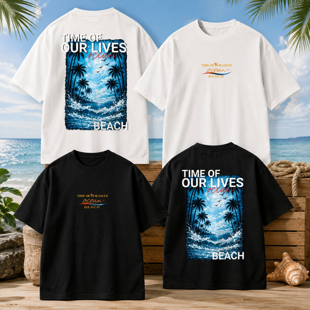 Oversized T-Shirt Time of our Lives Ocean Beach
