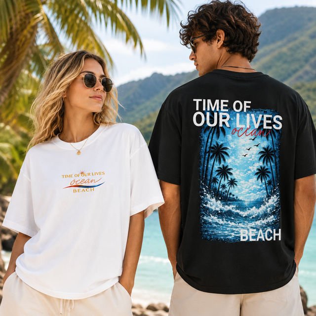 Oversized T-Shirt Time of our Lives Ocean Beach