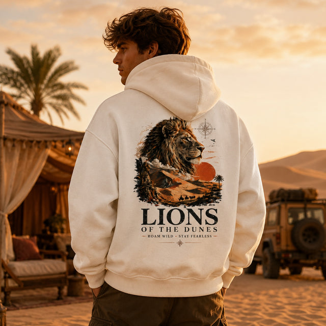 Oversized Hoodie Lions of the Dunes