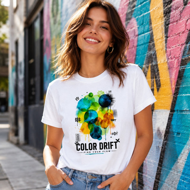 Premium Shirt Frauen Color Drift