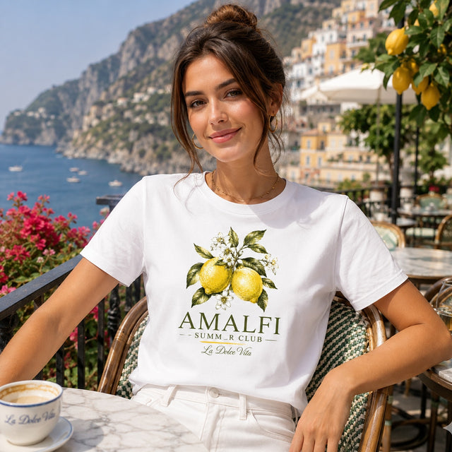 Premium Shirt Frauen Amalfi Zitronen