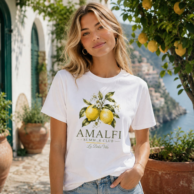 Premium Shirt Frauen Amalfi Zitronen