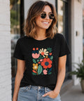Frauen Blumen Retro Shirt