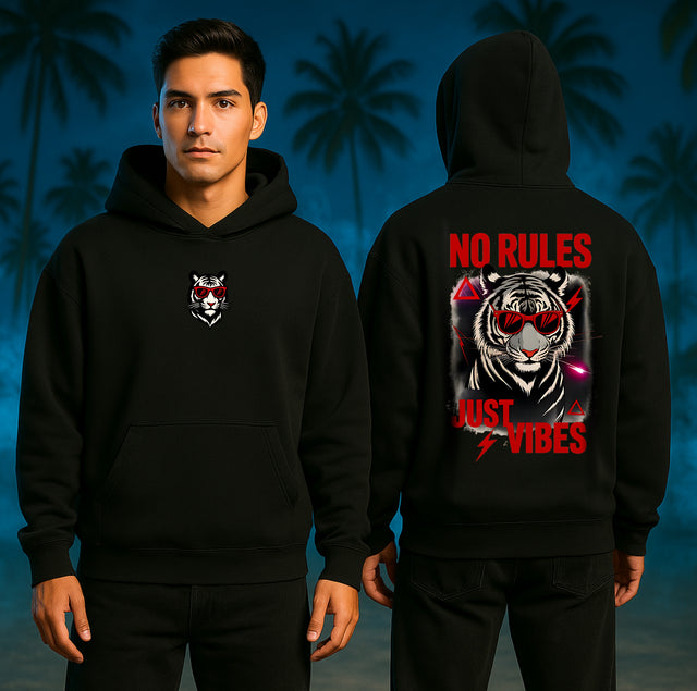 Oversized Hoodie Tiger No Rules