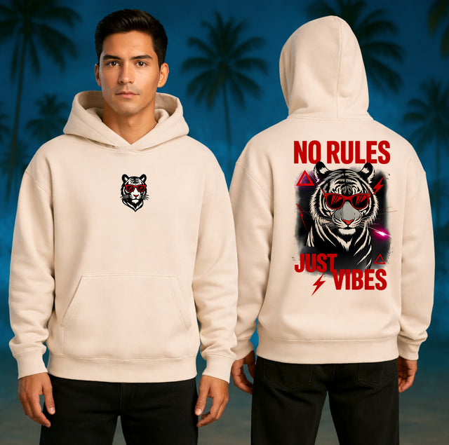 Oversized Hoodie Tiger No Rules