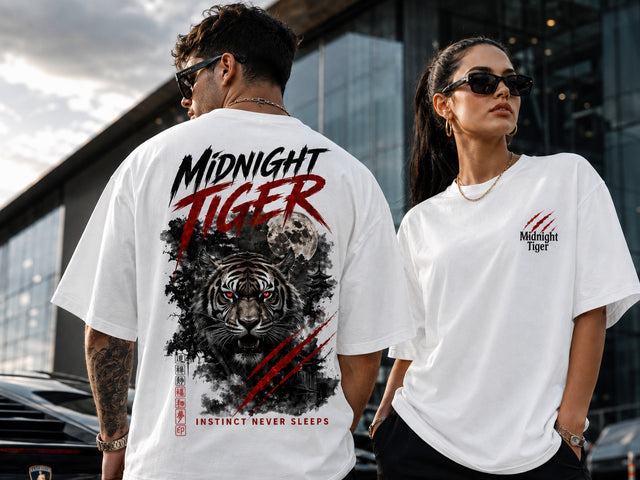 Oversized T-Shirt Midnight Tiger