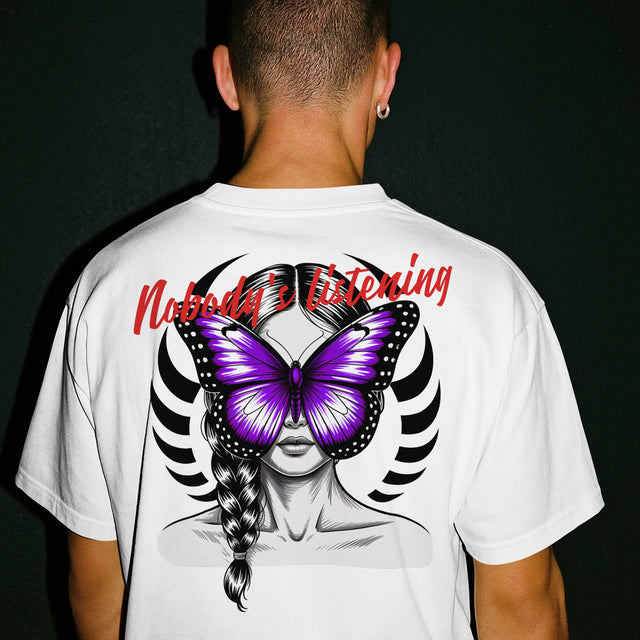 Oversized Schmetterling Lila