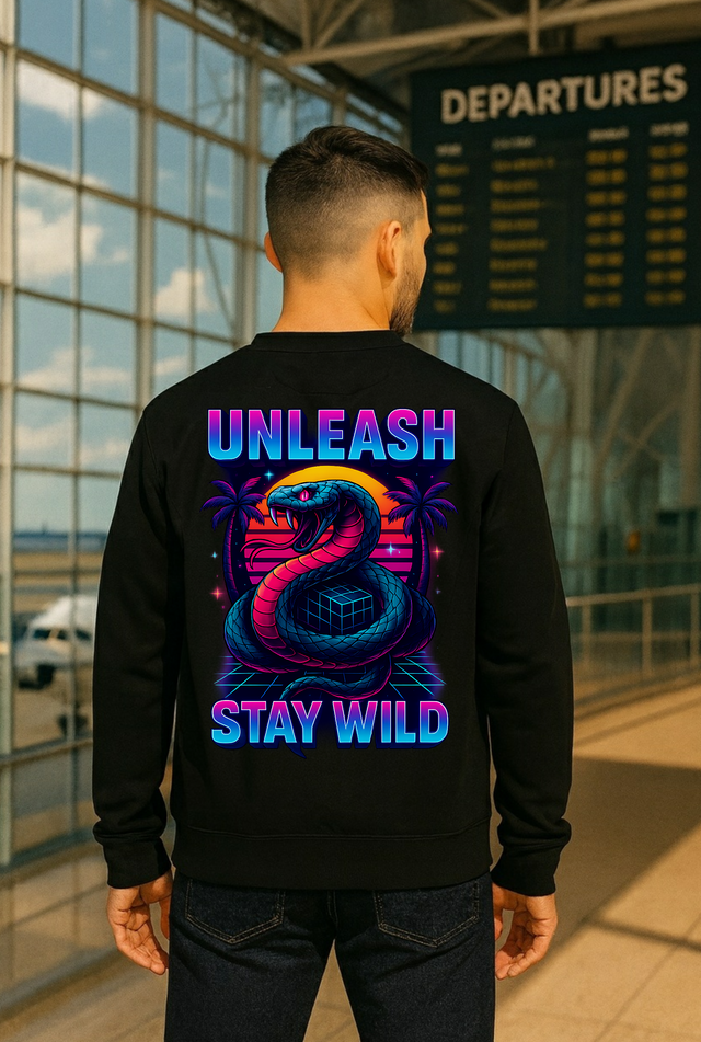 Premium Sweatshirt Schlange Unleash