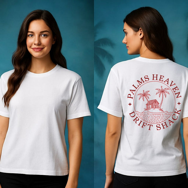 Premium T-Shirt Damen Palmen-Insel